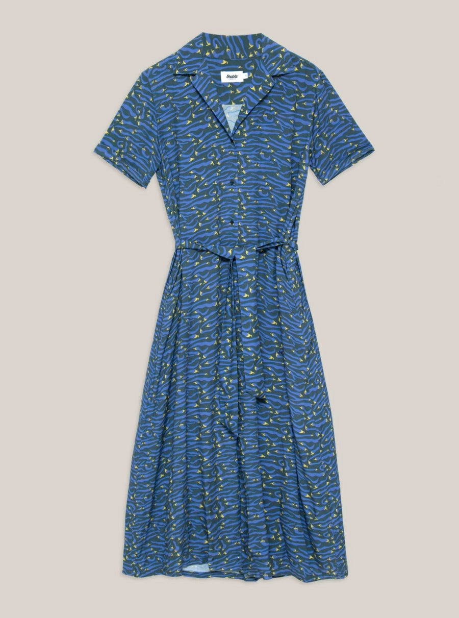 Brava Fabrics Dresses S Langes Jalapeño-Kleid aus nachhaltiger Viskose, nachhaltige Mode, ethische Mode