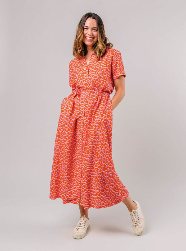 Brava Fabrics Kleider Langes Kleid Cocktail Pink nachhaltige Mode ethische Mode