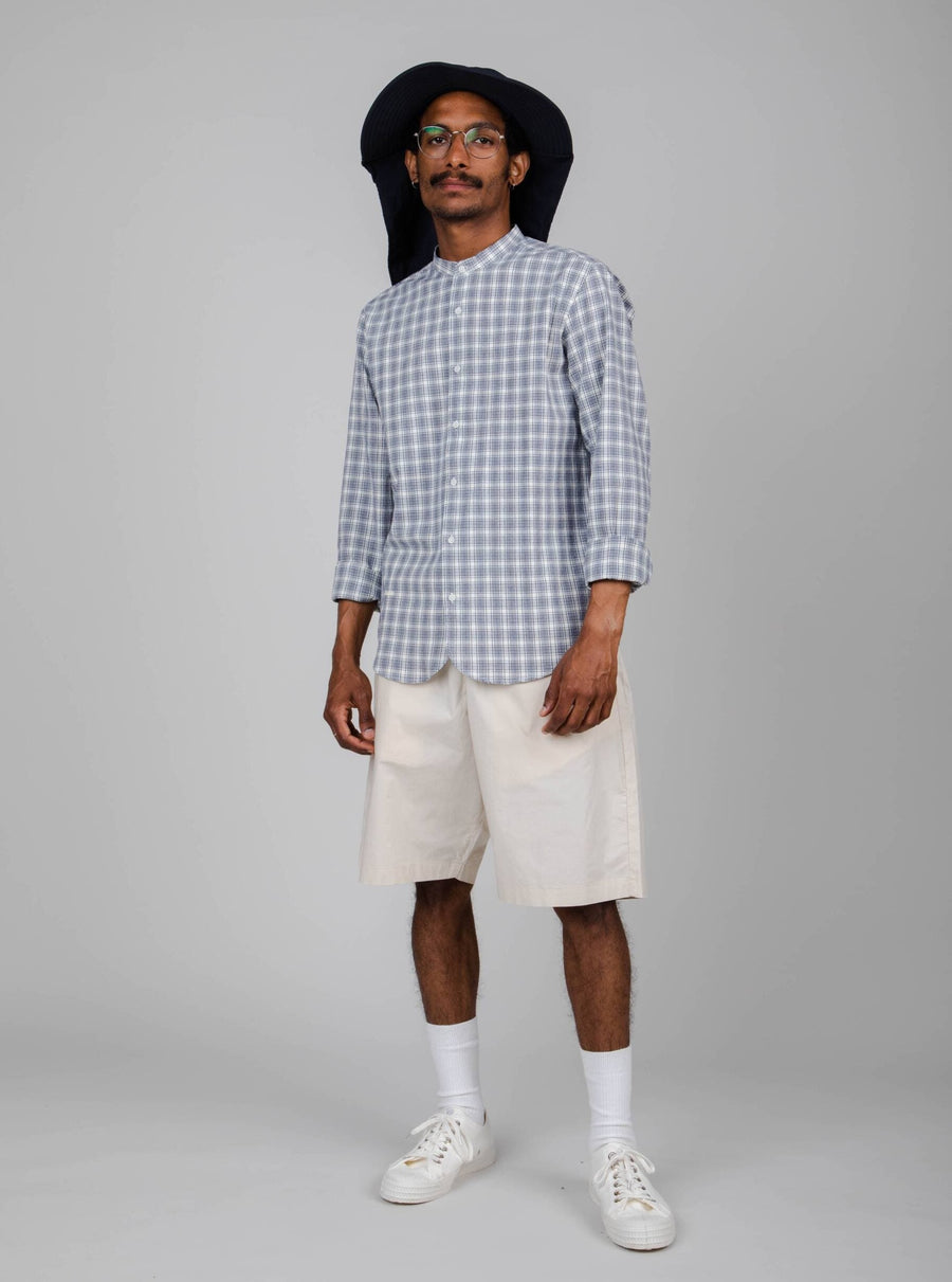 Camises de màniga llarga Brava Fabrics Camisa Mao regular a quadres blanc moda sostenible moda ètica