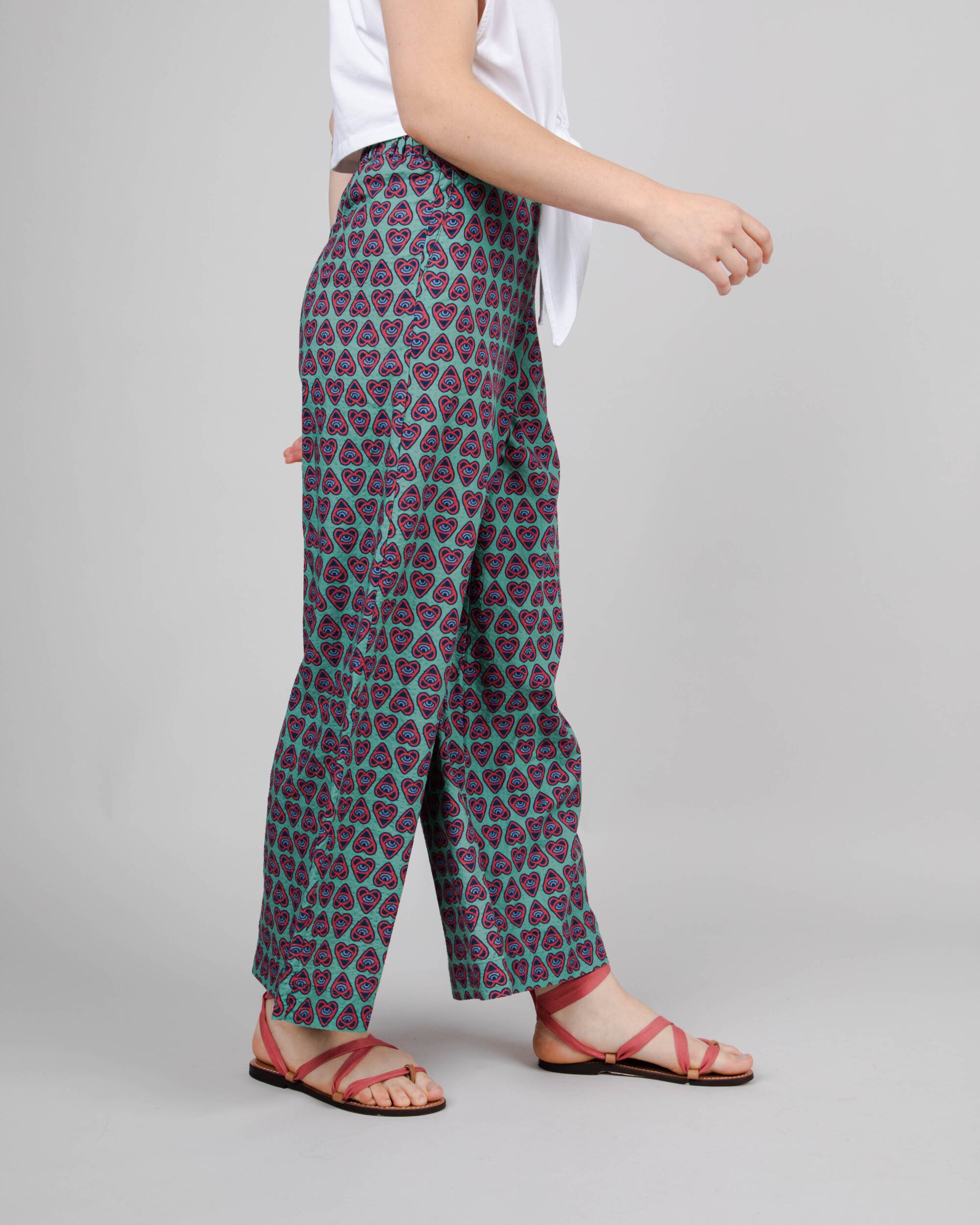 Brava Fabrics Pants ASIS Heart Wide Leg Pant Light Morera bæredygtig mode etisk mode