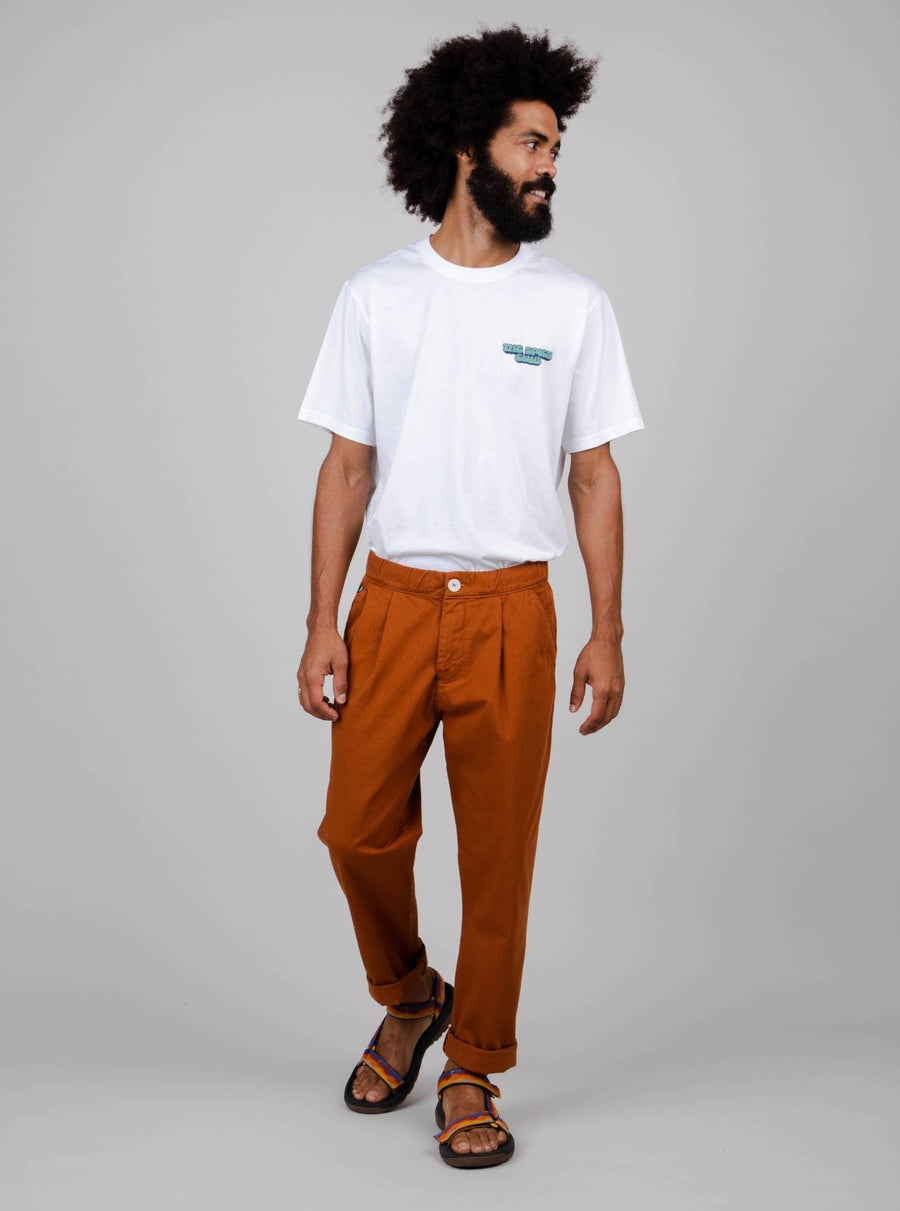 Brava Fabrics bukser 40 Comfort Chino Canela i økologisk bomull bærekraftig mote etisk mote
