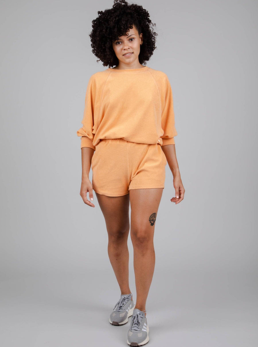 Brava Fabrics sweaters XL Raglan Sweater Orange i økologisk bomuld bæredygtig mode etisk mode