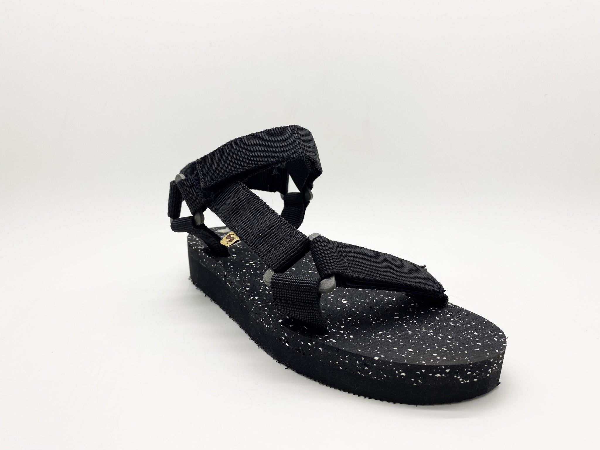 NAT 2 fodtøj 41 / sort / Genanvendt PES thies 1856 ® Eco Trek vegansk sort (W/X) bæredygtig mode etisk mode