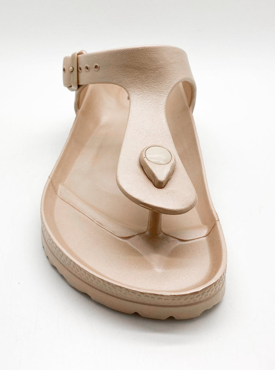 NAT 2 sko Ecofoam Thong Sandal Bronse i resirkulert EVA bærekraftig mote etisk mote