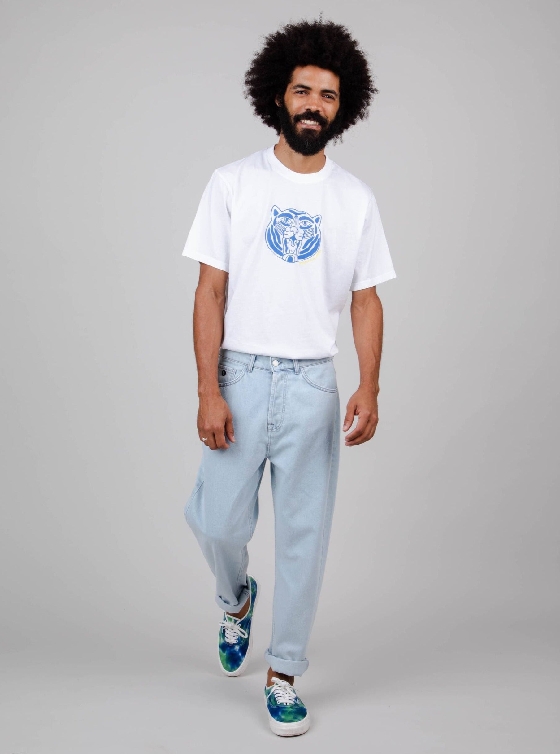 Brava Fabrics bukser 5 Pocket Pants Light Denim i genbrugsfibre bæredygtig mode etisk mode