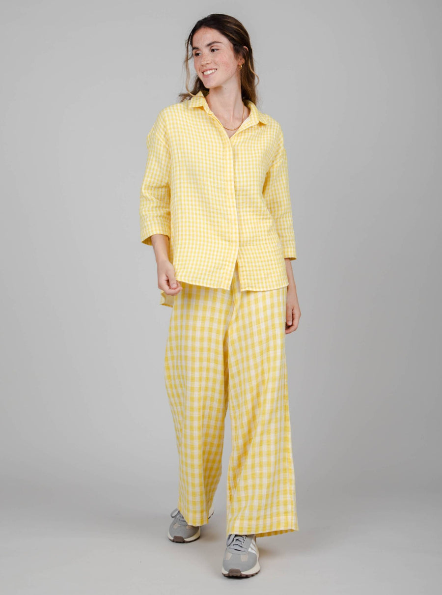 Brava Fabrics tops L Lorena 3/4 Sleeve Blouse in Organic Cotton sustainable fashion ethical fashion