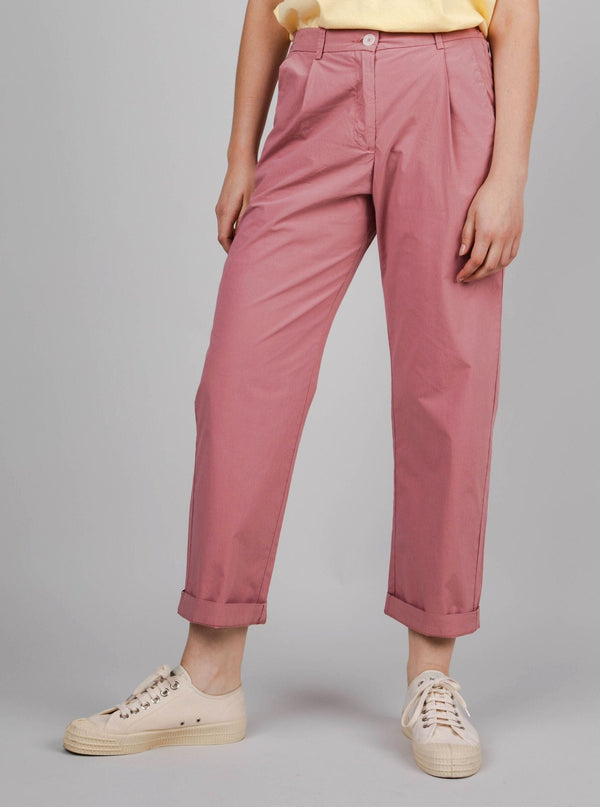 Brava Fabrics bukser 46 Elastisk plisseret Chino i økologisk bomuld bæredygtig mode etisk mode