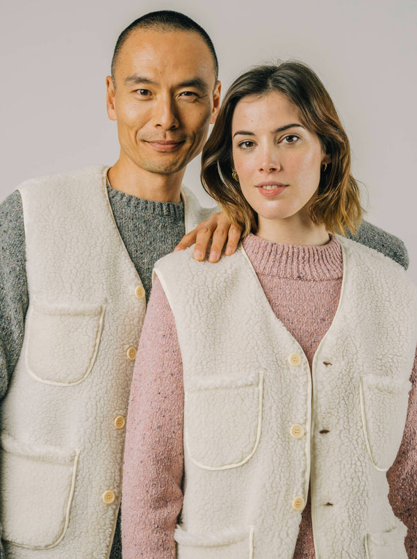 Brava Fabrics Outerwear Chaleco Sherpa moda sostenible moda ética