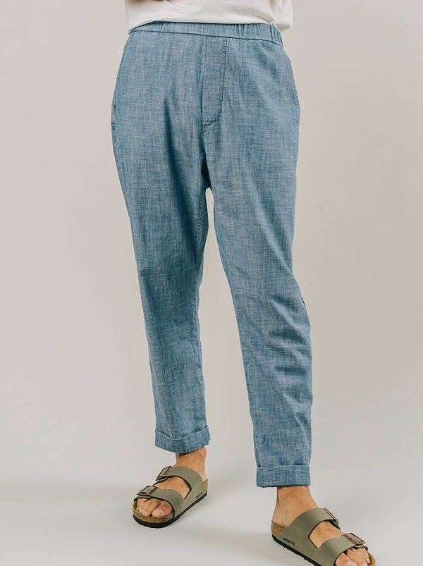 Brava Fabrics Pants Oversize Παντελόνι Indigo βιώσιμη μόδα ηθική μόδα