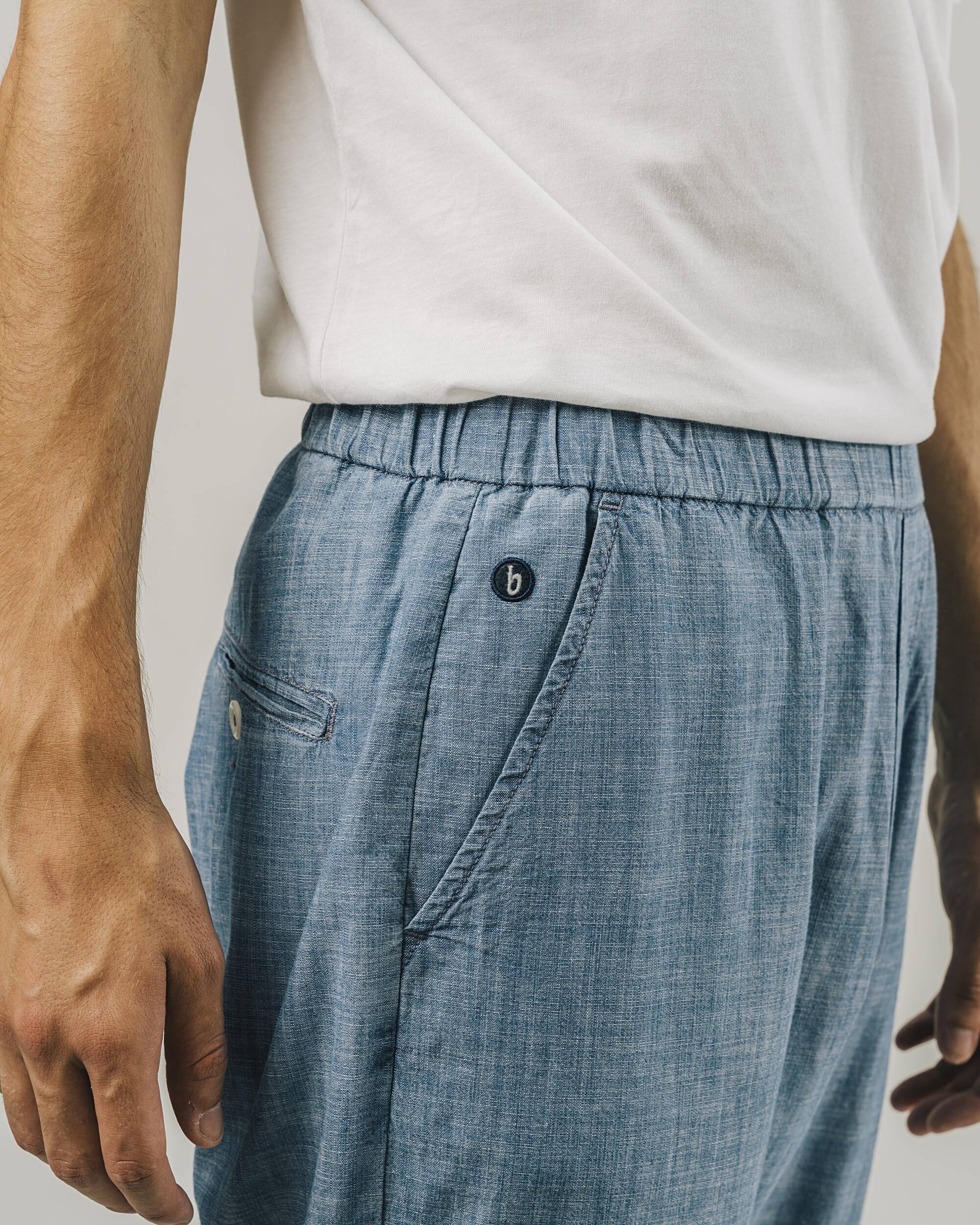 Brava Fabrics Pantalons Oversize Pant Indigo moda sostenible moda ètica