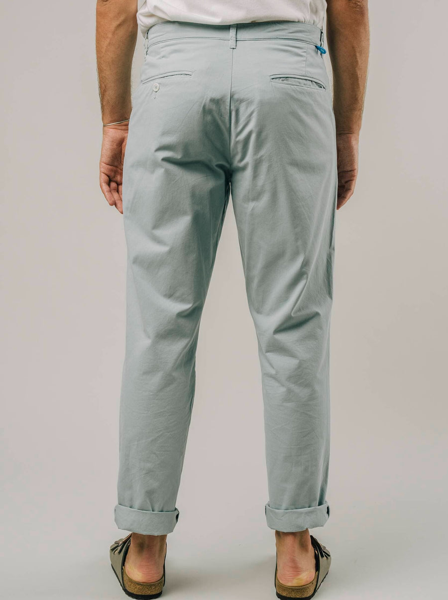 Brava Fabrics Pants Pleated Chino Mist βιώσιμη μόδα ηθική μόδα