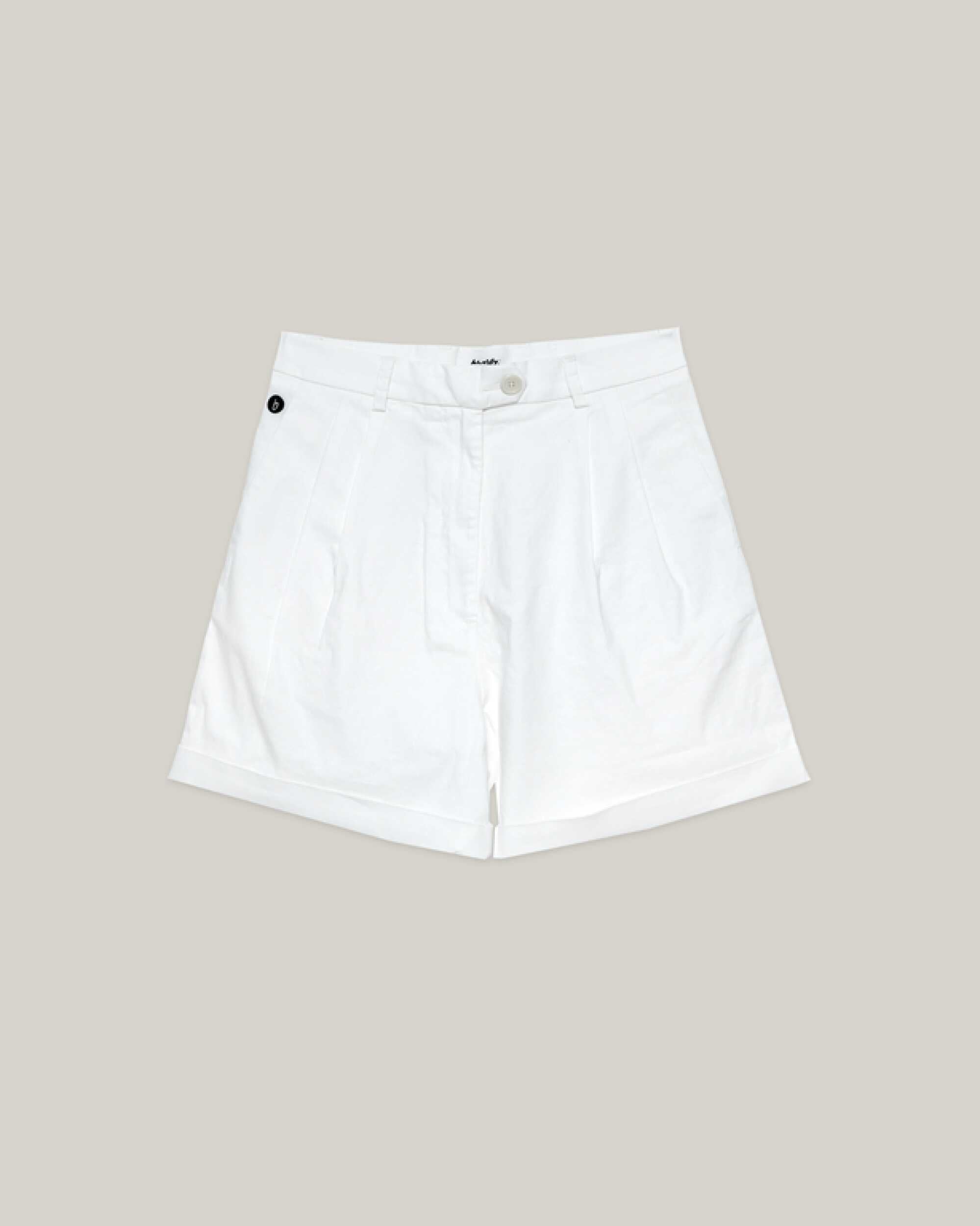 Brava Fabrics Pantalons curts Tennis Curt blanc moda sostenible moda ètica