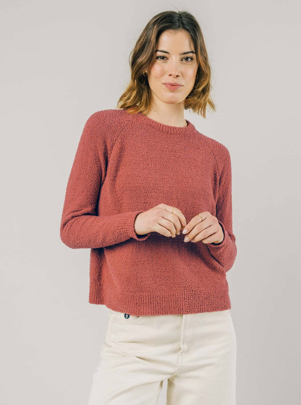 Brava Fabrics Pullover Kurzer Pullover Kirsche nachhaltige Mode ethische Mode
