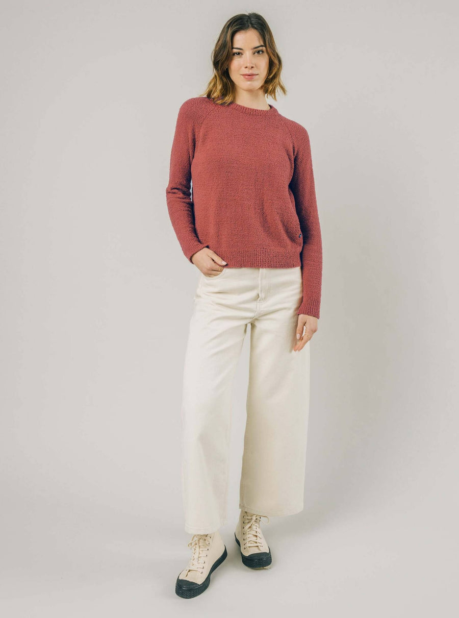 Brava Fabrics Pullover Kurzer Pullover Kirsche nachhaltige Mode ethische Mode