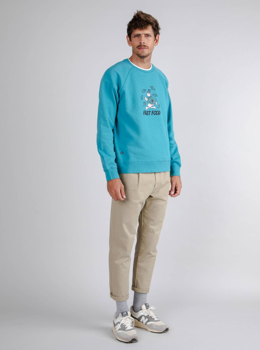 Brava Fabrics Sweatshirts Fast Food Sweatshirt Shield bærekraftig mote etisk mote