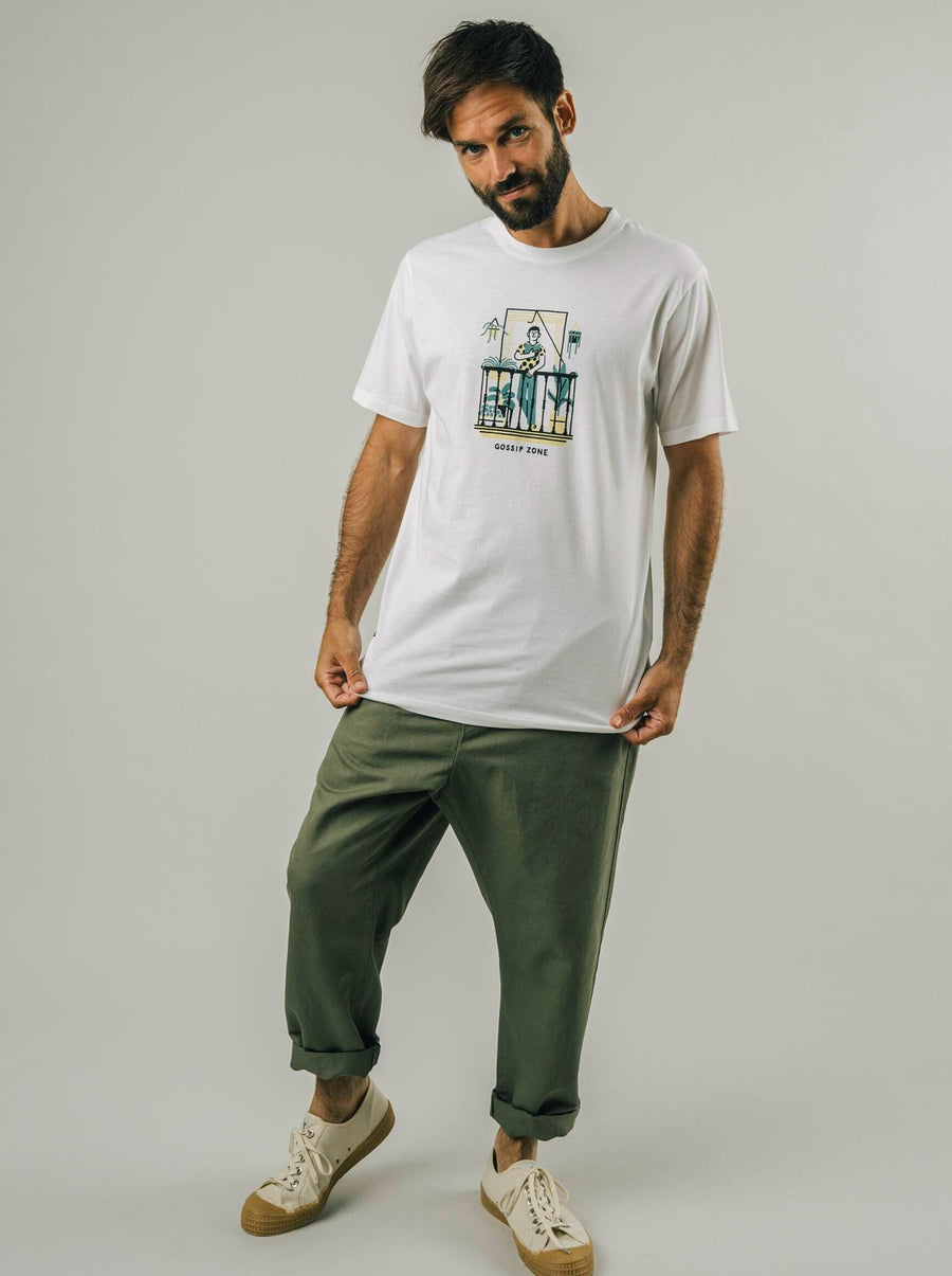 Brava Fabrics T-Shirts Roda x Brava Gossip Zone T-Shirt nachhaltige Mode ethische Mode