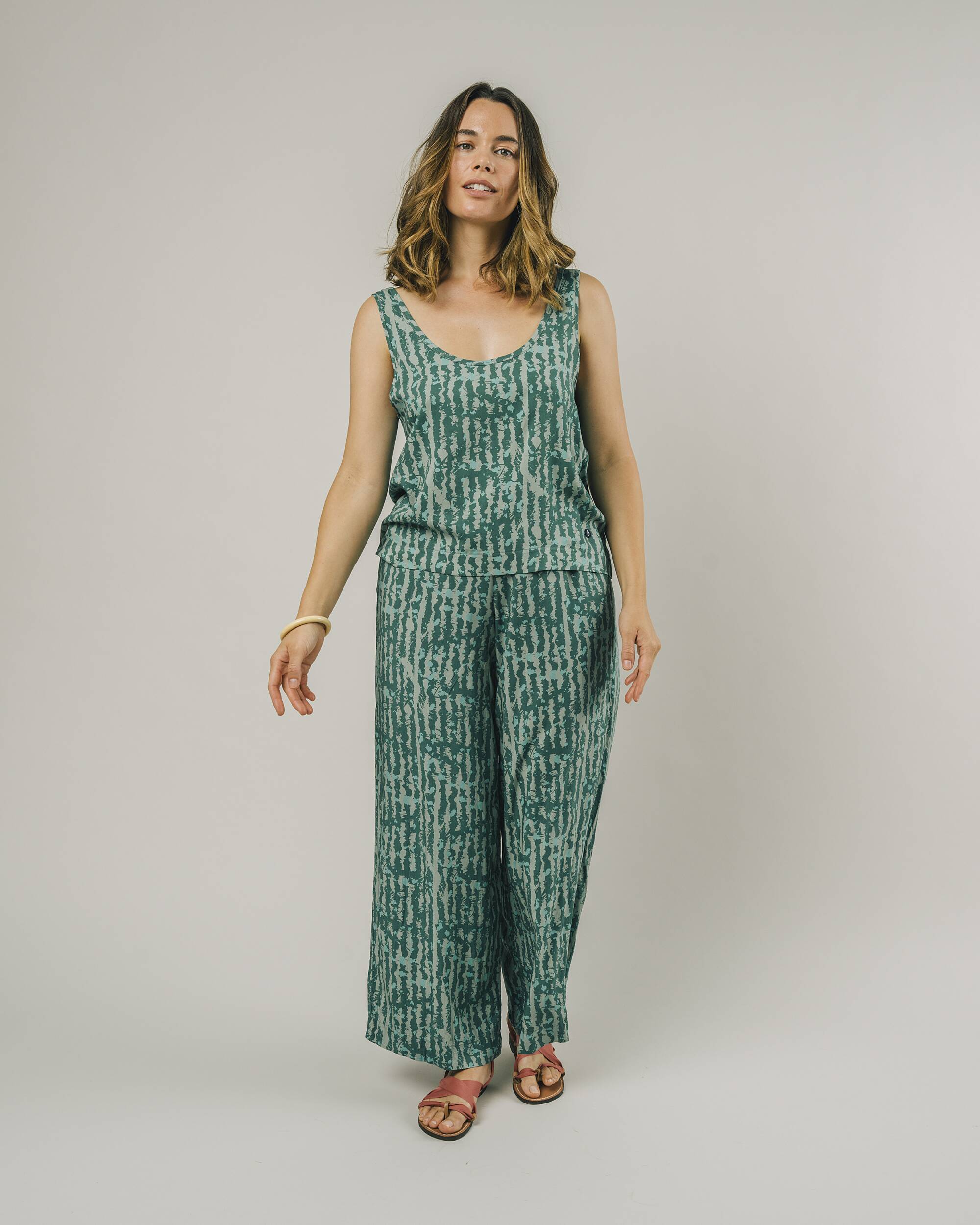 Brava Fabrics Samarretes Watermelon Tank Top Verd moda sostenible moda ètica
