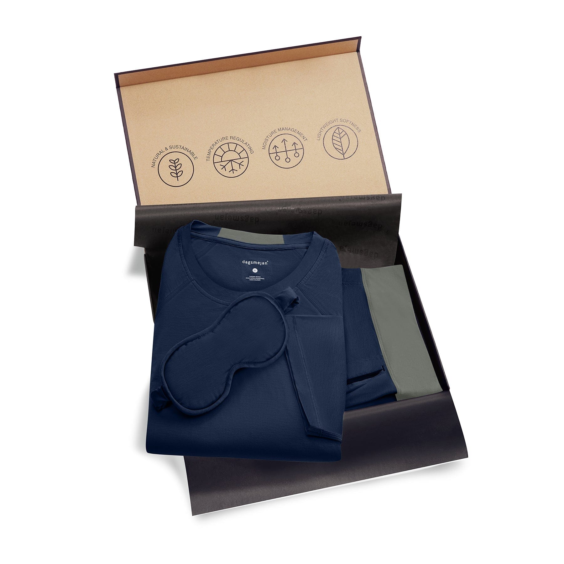 Dagsmejan Ventures AG Sleep & Loungewear Cool, Smooth Comfort Stay Cool Set de regalo para hombres. moda sostenible moda ética