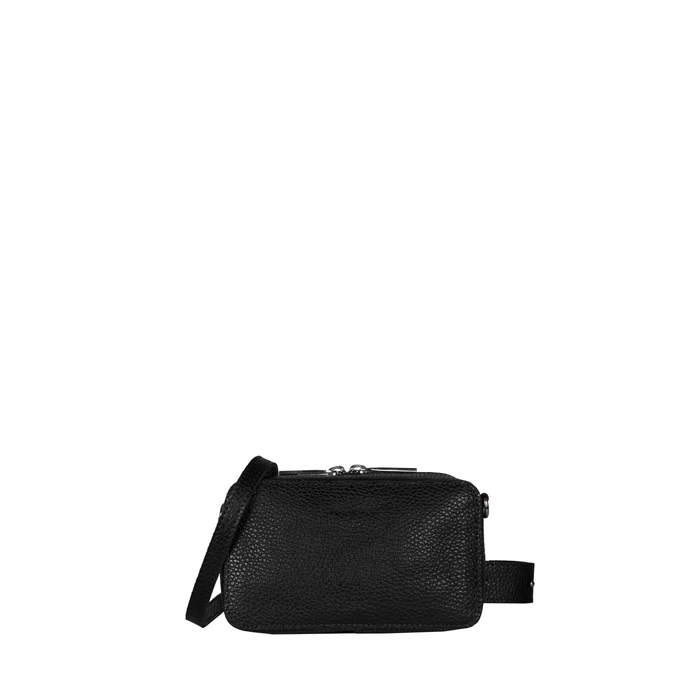 Goodforall bv Women Rambler Black MY BOXY BAG Kamera med bælte i læder og genanvendt PET. bæredygtig modeetisk mode