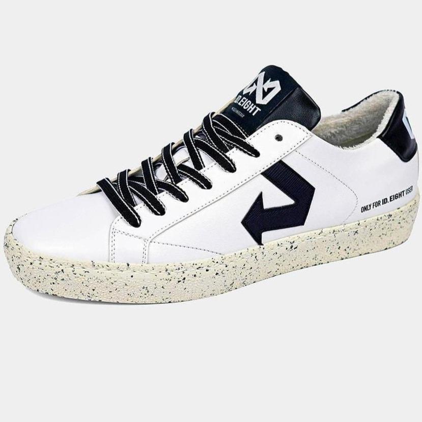 ID LAB SrL sko Duri Mix Hvide sneakers i upcycled æble, druelæder og genbrugsmaterialer. bæredygtig mode etisk mode
