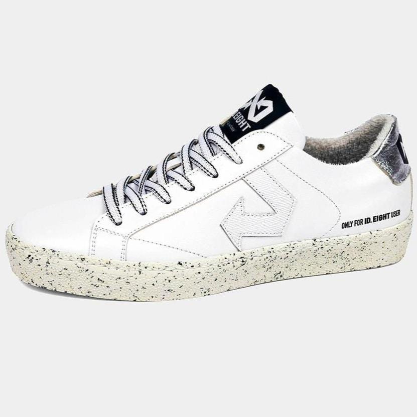 ID LAB S.r.L. shoes Duri White Sneakers in Upcycled Apple Leather and Recycled Materials. sustainable fashion ethical fashion