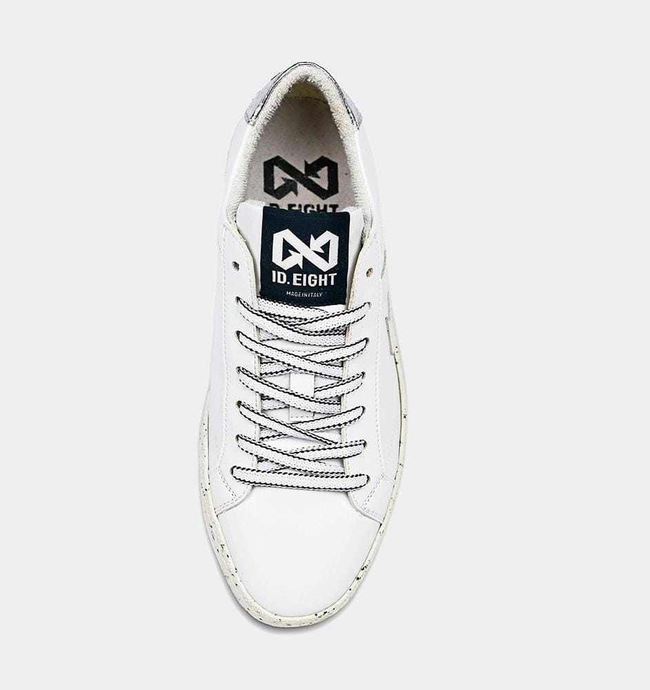 ID LAB SrL sko Duri Hvide sneakers i upcycled æble læder og genbrugsmaterialer. bæredygtig mode etisk mode