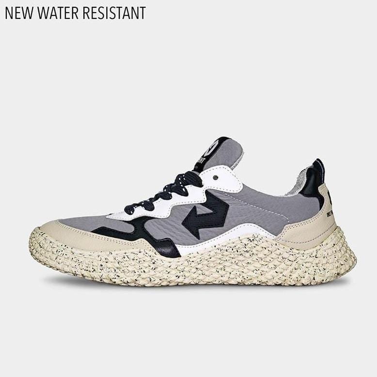 ID LAB SrL zapatos Hana Grey Ultra Drop Sneakers en piel de manzana. moda sostenible moda ética