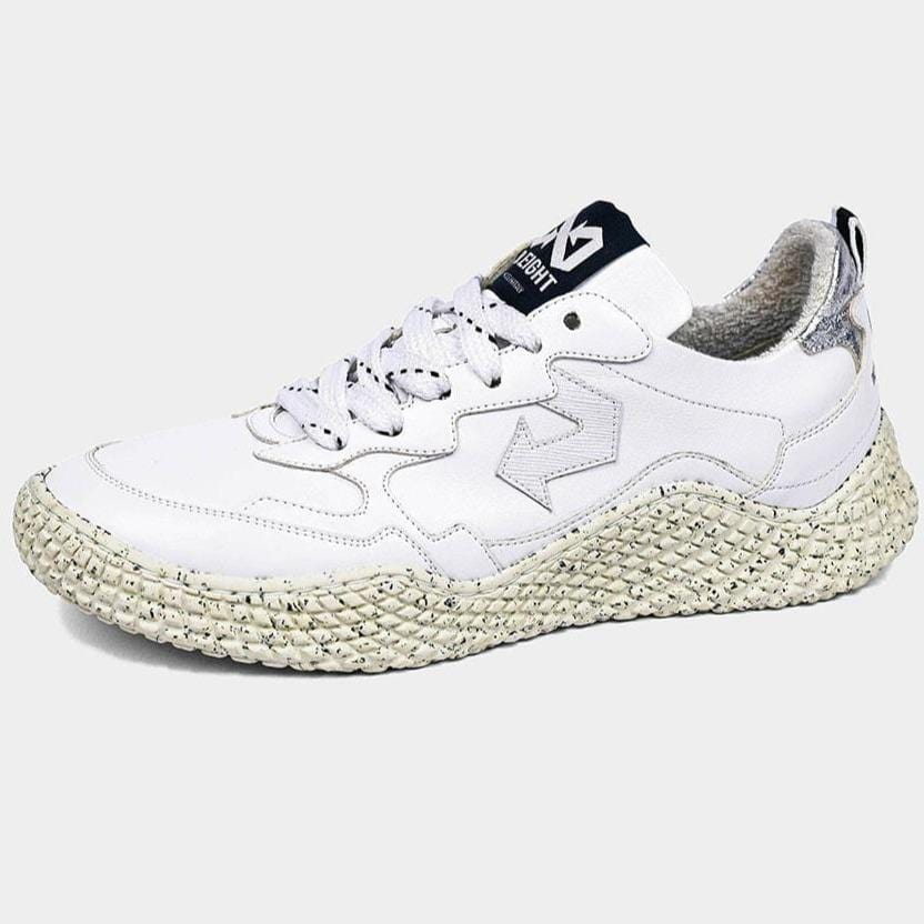 ID LAB SrL παπούτσια Hana White Sneakers σε Upcycled Apple Leather και Recycled Materials. βιώσιμη μόδα ηθική μόδα