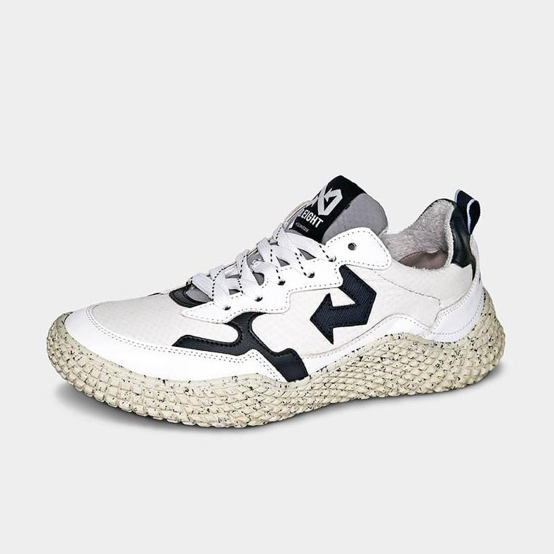 ID LAB SrL sko Hana White Ultra Drop Sneakers i Upcycled Apple læder og genbrugsmaterialer. bæredygtig mode etisk mode