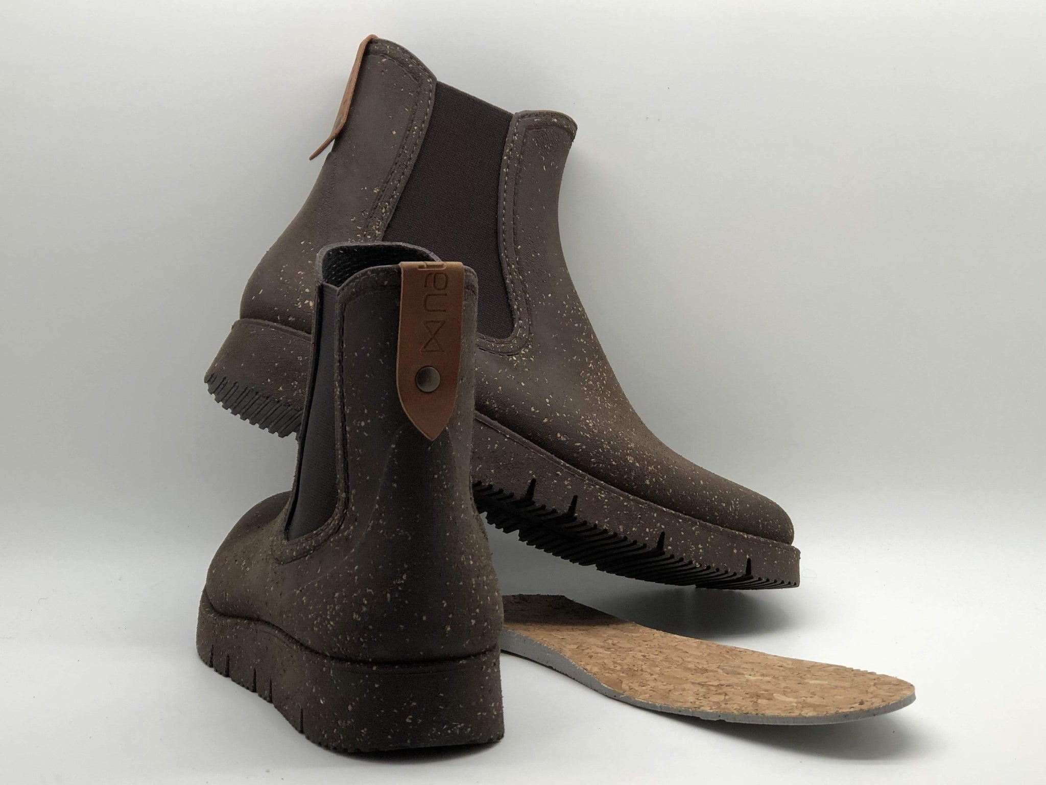 Zapatos K&T Handels- und Unternehmensberatung GmbH Rugged Prime Chelsea Rainboots en caucho y corcho reciclado. moda sostenible moda ética