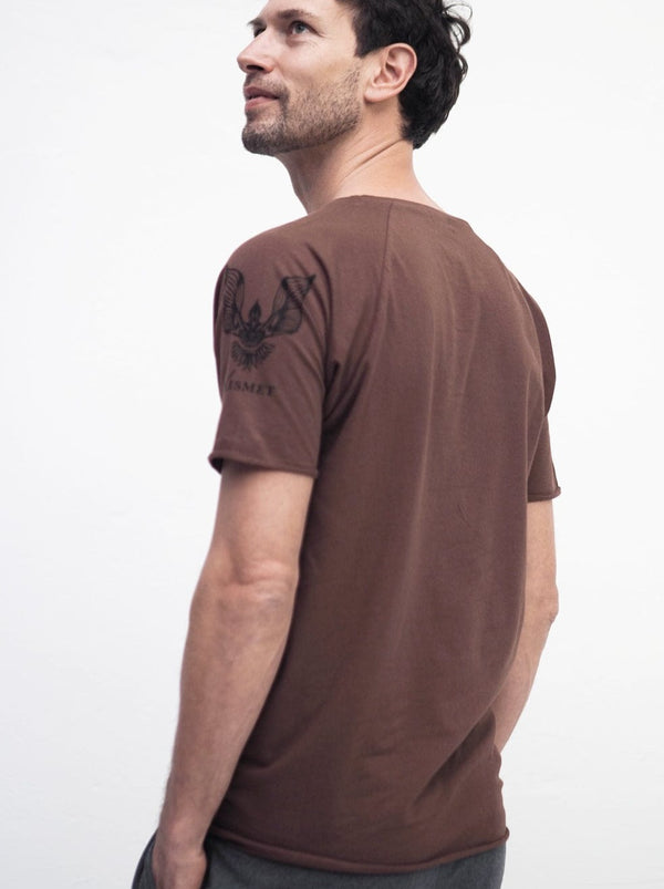 KISMET NEW IN Arjuna Tee brown sustainable fashion ethical fashion