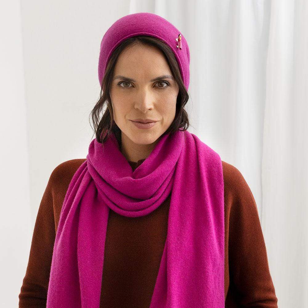 Martina Lewe hatte & tørklæder Hyggeligt tørklæde i kashmir. bæredygtig modeetisk mode