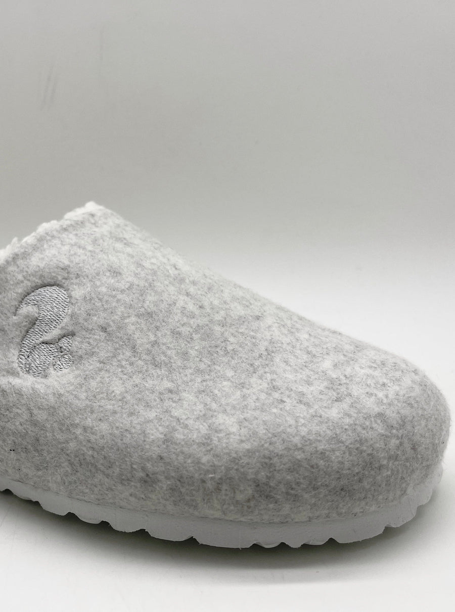 NAT 2 footwear thies 1856 ® Organic Bio Clog vegan light grey (W/X) sustainable fashion ethical fashion