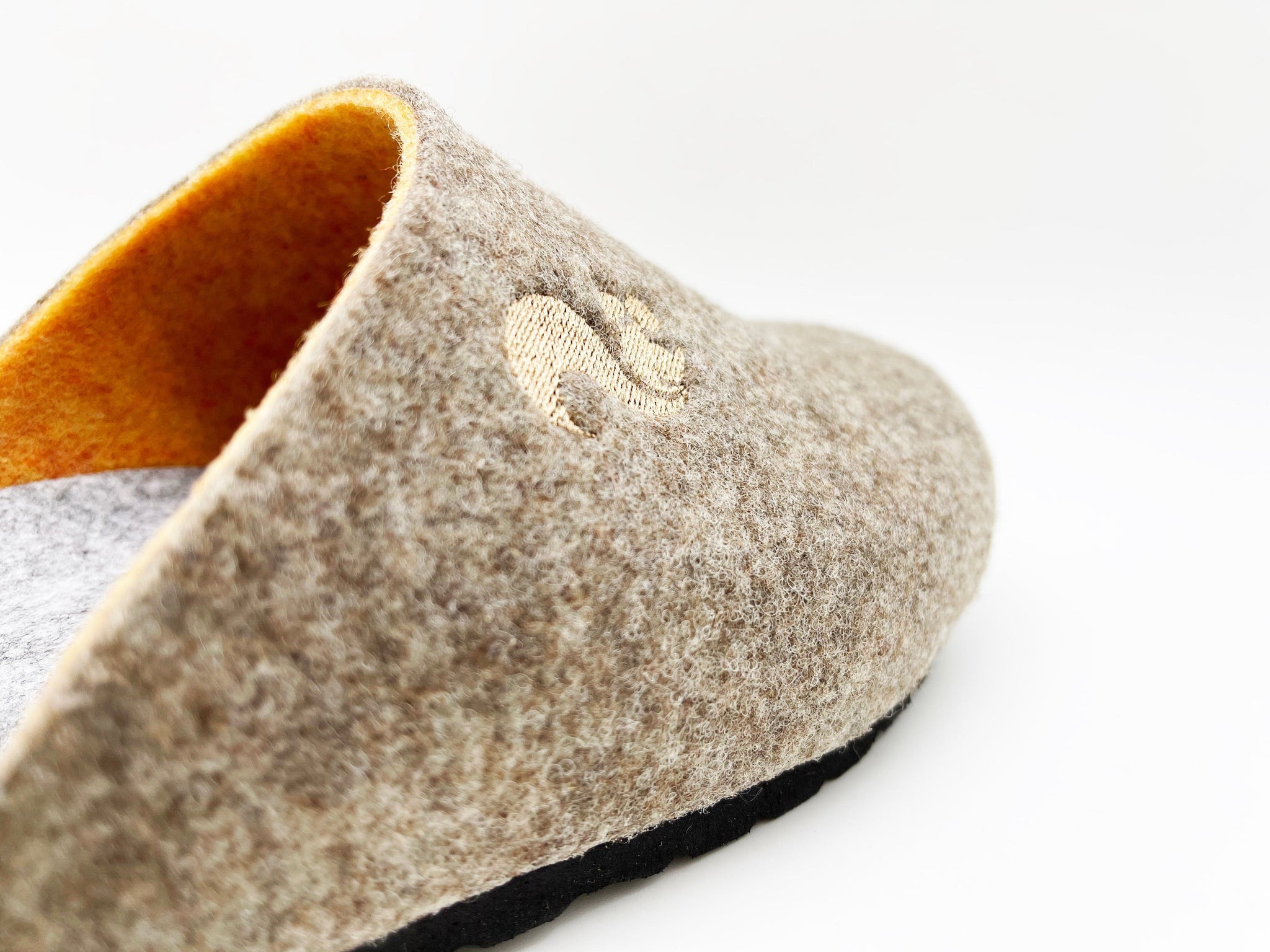 NAT 2 calzado thies 1856 ® PET reciclado Bio Zueco vegano marrón claro naranja (W/M/X) moda sostenible moda ética
