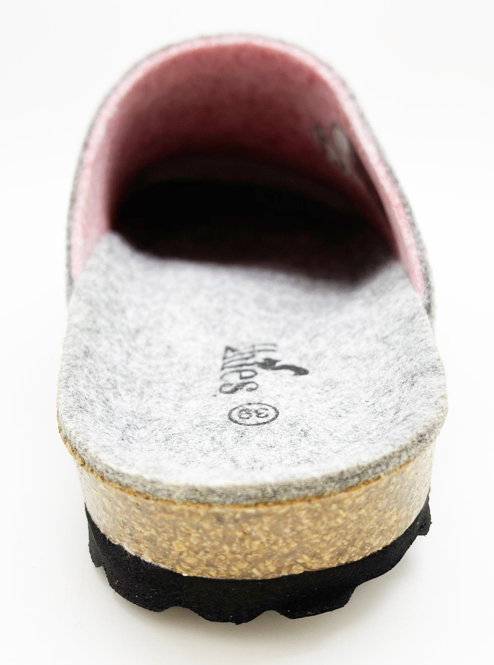NAT 2 footwear thies 1856 ® Recycled PET Bio Clog vegansk lysegrå rose (W/X) bæredygtig mode etisk mode