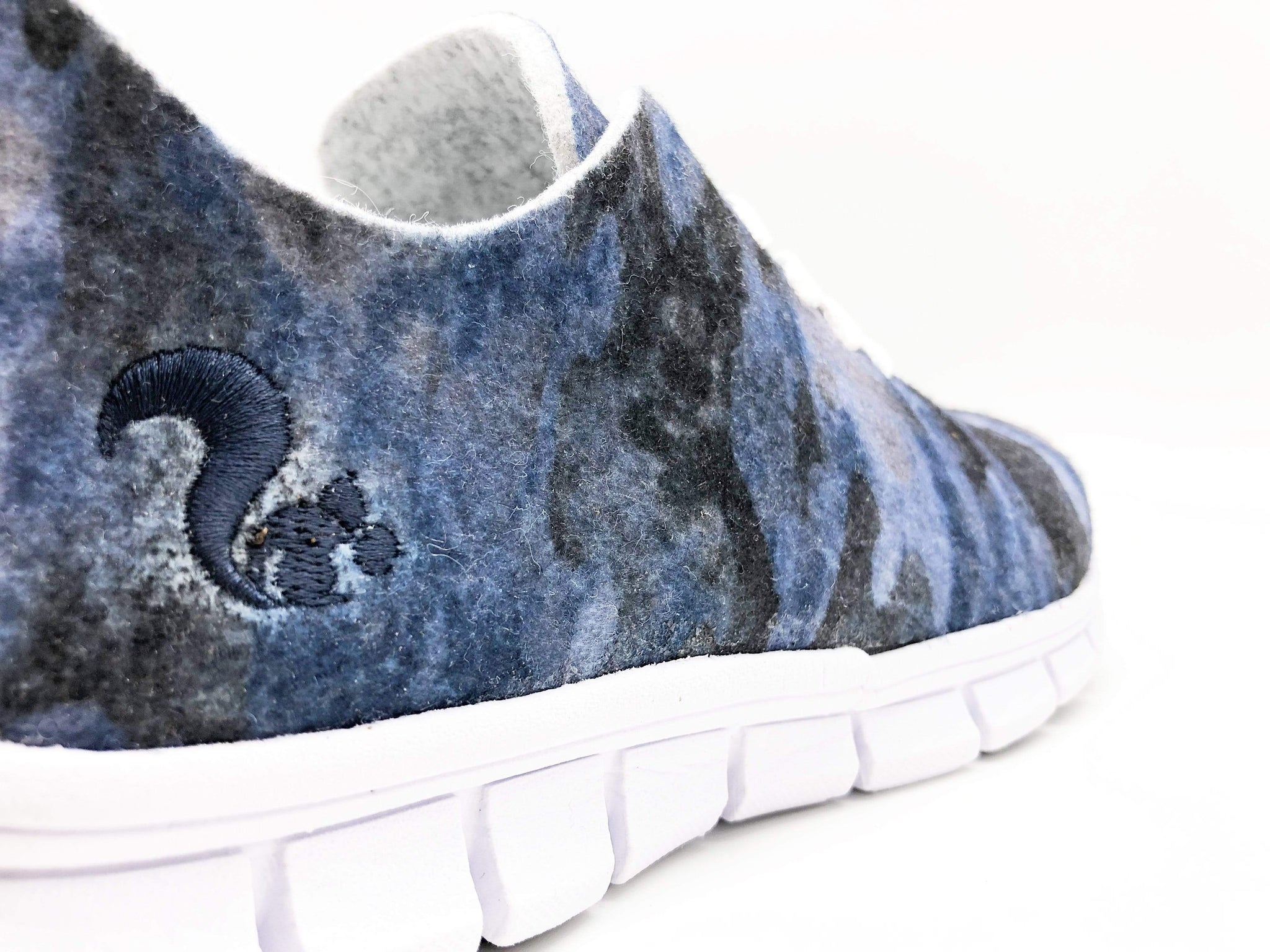 NAT 2 calzado thies ® PET Sneaker camo blue | vegano aus reciclar Flaschen moda sostenible moda ética