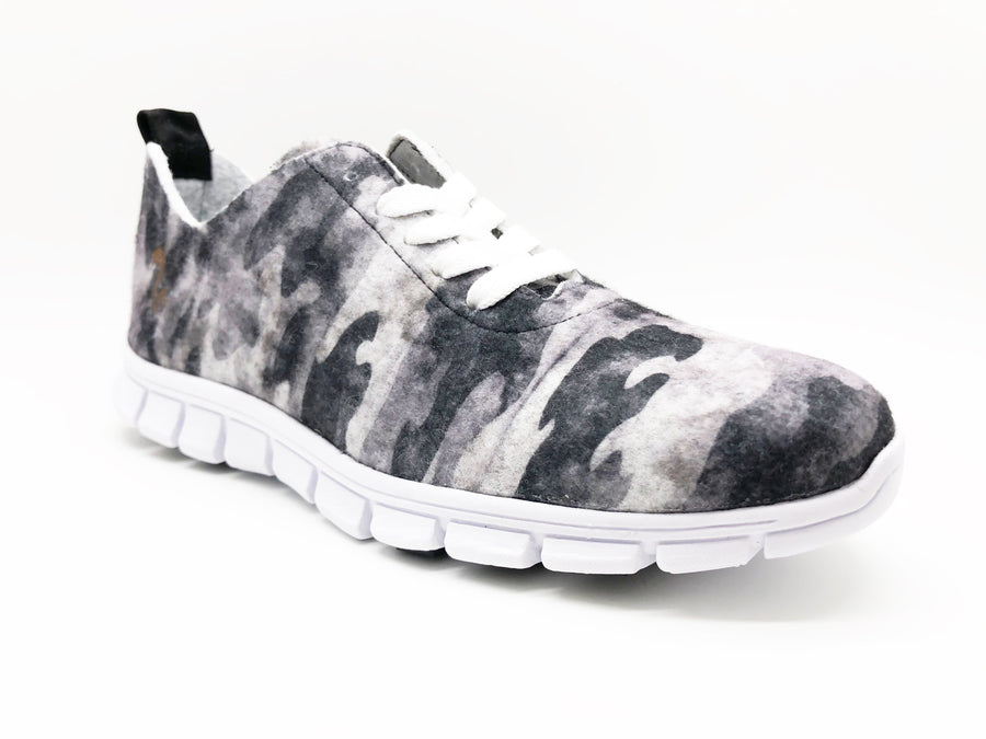 NAT 2 Schuhe thies ® PET Sneaker camo grau | vegan aus recycelten Flaschen nachhaltige Mode ethische Mode
