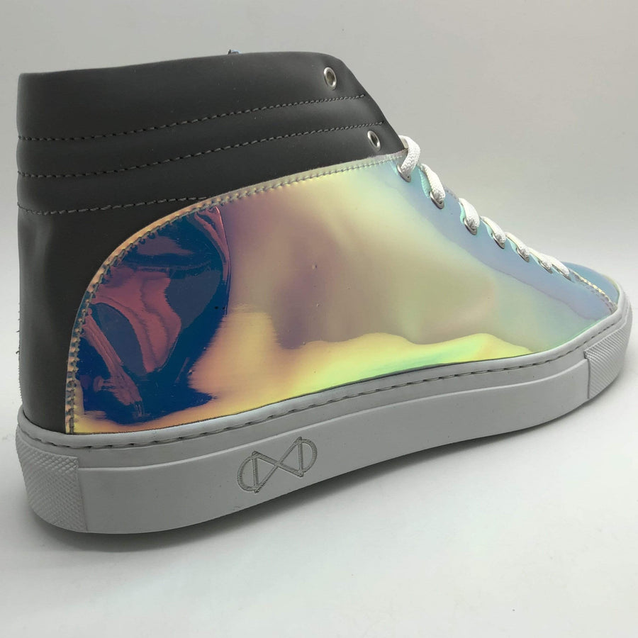 Sleek Sneakers in Ultra Iridescent Patented Synthetic.