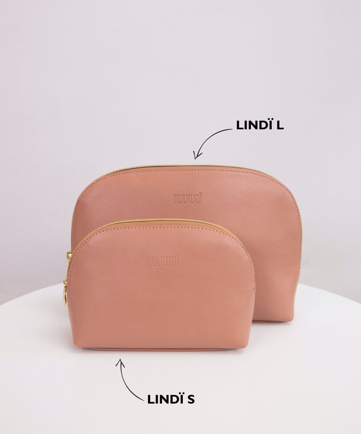nuuwaï Handtaschen nuuwaï - Vegan Makeup Bag Large - LINDI L millennial pink bæredygtig mode etisk mode