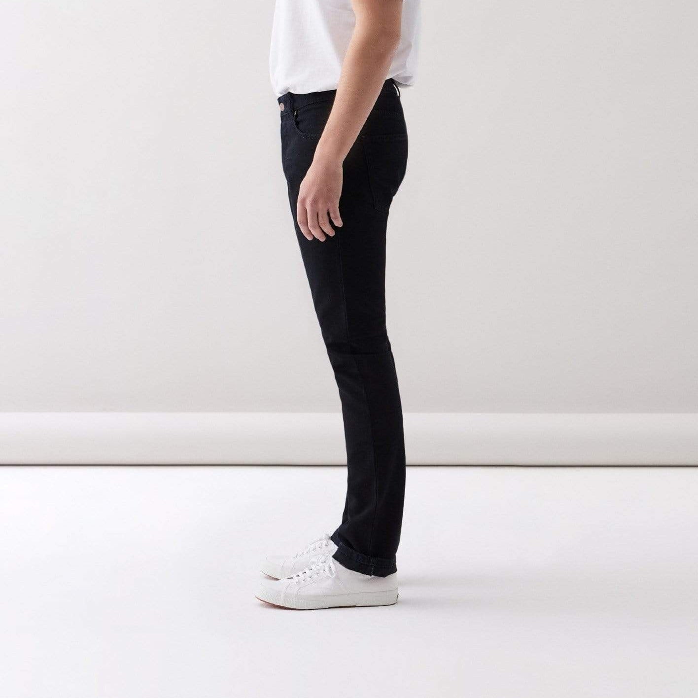 Par.co DENIM Narrow Cedar Black Narrow Jeans Jeans moda sostenible moda ètica