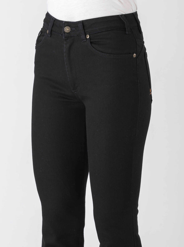 Par.co DENIM Woman Jeans Daisy Black Boot κομμένα Jeans βιώσιμη μόδα ηθική μόδα