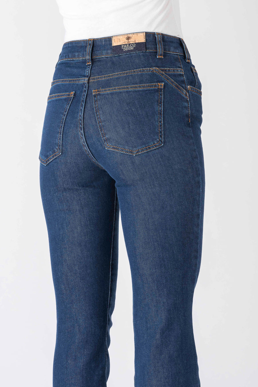 Par.co DENIM Woman Jeans Daisy Medium Boot cut Jeans βιώσιμη μόδα ηθική μόδα