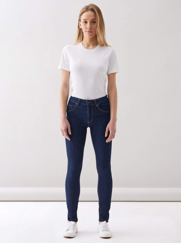 Par.co DENIM Γυναικεία τζιν Lily Dark Skinny Jeans βιώσιμη μόδα ηθική μόδα