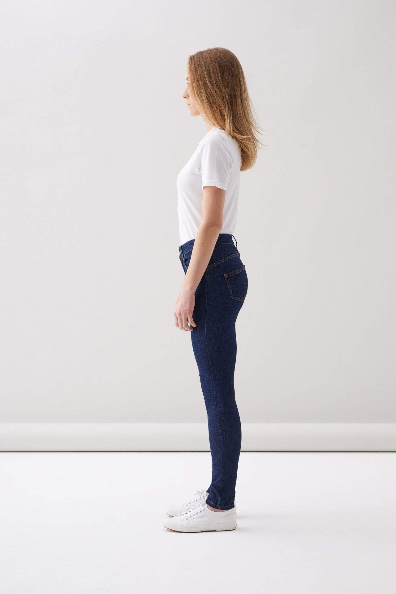 Par.co DENIM Woman Jeans Lily Dark Skinny Jeans bæredygtig modeetisk mode
