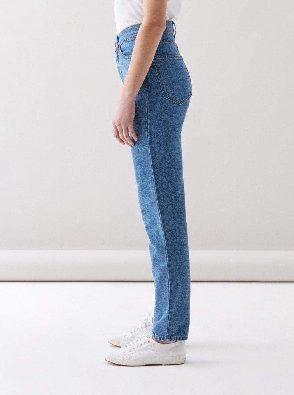 Par.co Jeans DENIM Dona Jeans Rosa Light Straight Jeans moda sostenible moda ètica