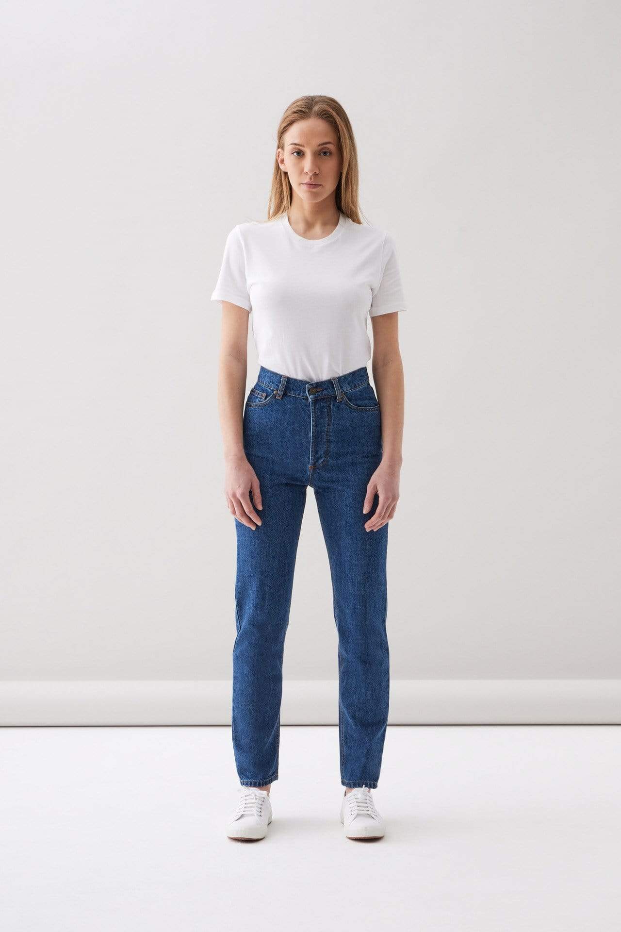 Par.co DENIM Woman Jeans Rose Medium Straight Jeans bæredygtig modeetisk mode