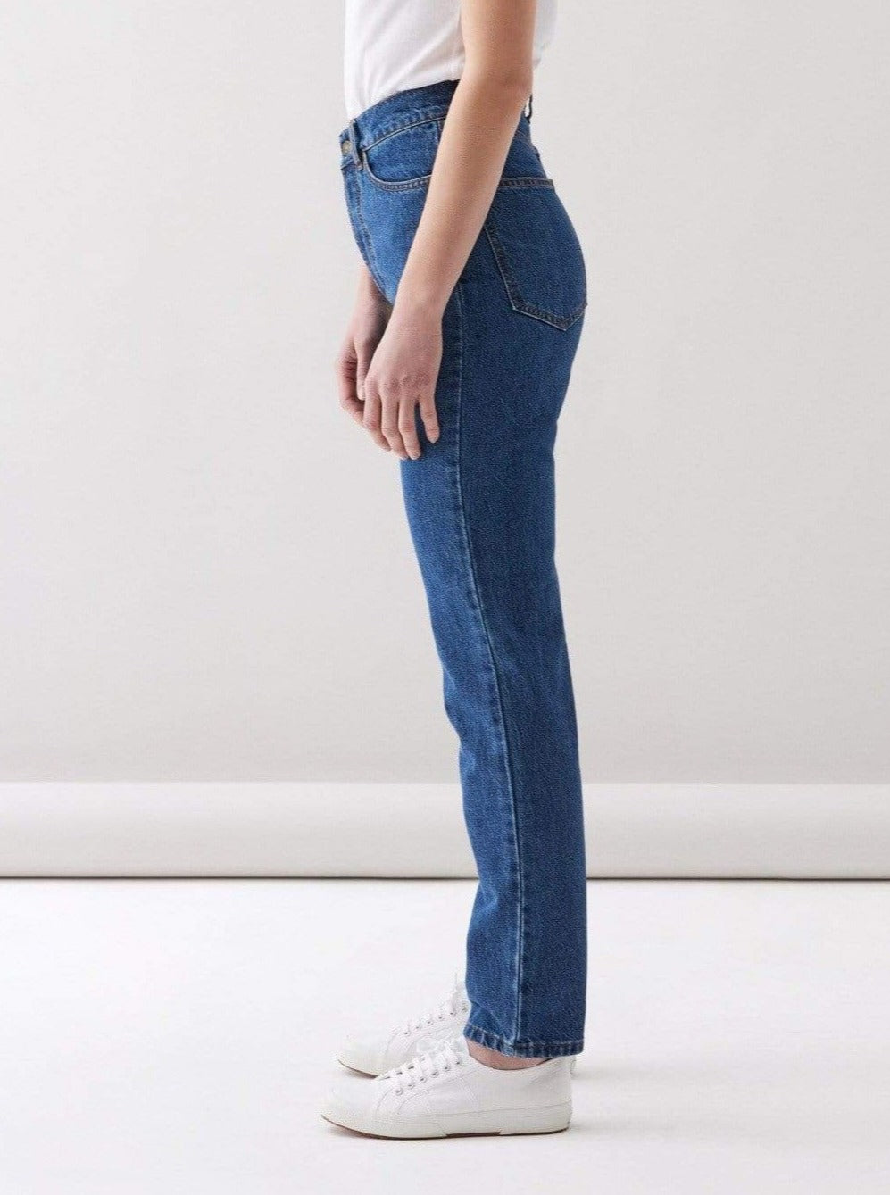 Par.co DENIM Jeans Mujer Rose Medium Straight Jeans moda sostenible moda ética