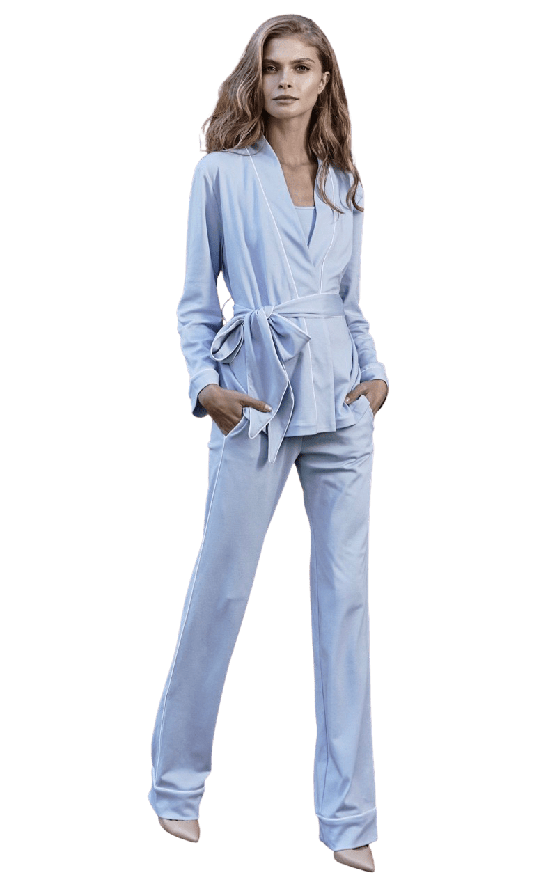 Slow Nature® Essentials Sleep & Loungewear Roba de saló de dues peces per a dona en cotó de luxe orgànic. moda ètica de moda sostenible