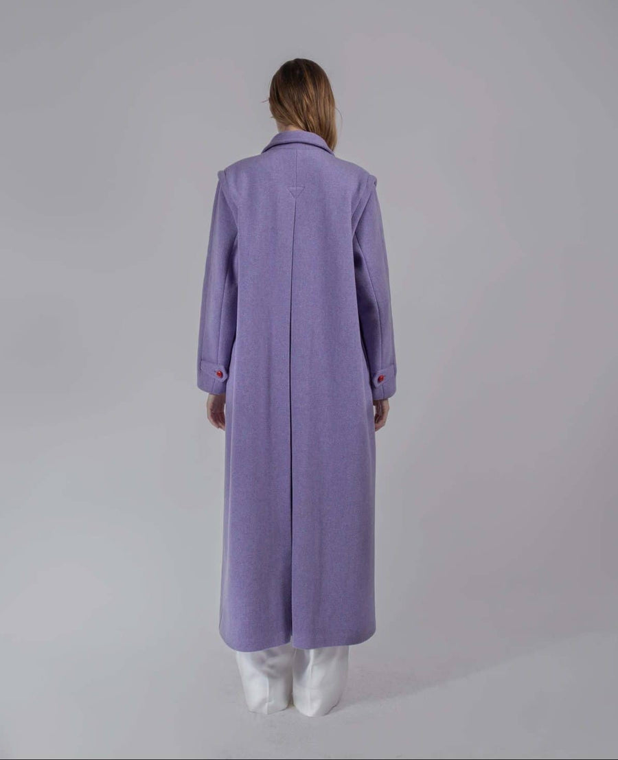 Col·lecció Suldaze de Domitilla Mattei abrics Abric llarg Loden de llana moda sostenible moda ètica