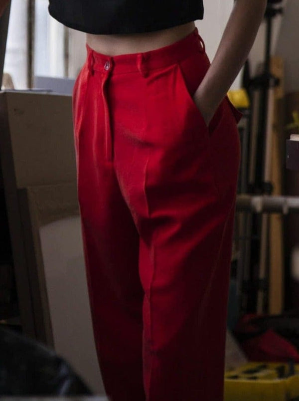 Souldaze Collection by Domitilla Mattei 🇮🇹 παντελόνι S Παντελόνι από λινό και βισκόζη βιώσιμη μόδα ηθική μόδα